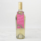 ブライトピンク結婚フローラ ボトルネックタグ (ボトル)