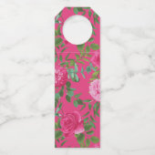 ブライトピンク結婚フローラ ボトルネックタグ (裏面)