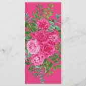 ブライトピンク結婚フローラ メニュー (裏面)