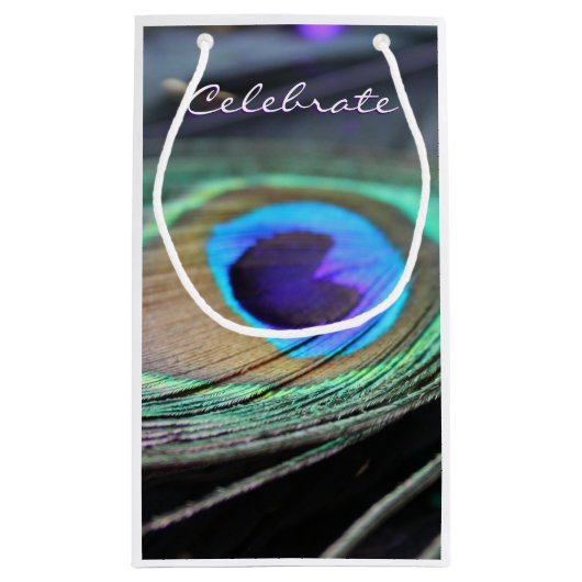 ブライトピーコックフェザーパーティーフェイズカスタム抱き枕 スモールペーパーバッグ (裏面)