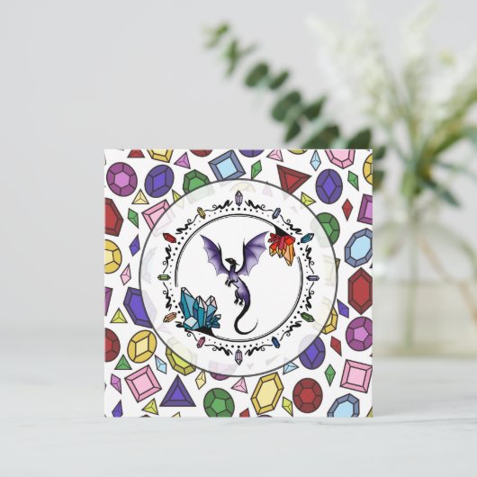 ブライトファンタジージェムストーンエレガントアメジストドラゴン (スタンド正面)