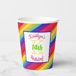 ブライトフィエスタストライプ |誕生日パーティー 紙コップ