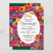 ブライトフィエスタフラワーズセラペストライプキンセアニェラ 招待状 (正面/裏面)