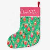 ブライトフェスティバルキッチクリスマス | モノグラム スモールクリスマスストッキング (裏面)