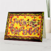 ブライトフォークアロシアのートランゲージハッピーバースデーカー カード (正面)