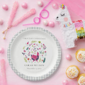 ブライトフォークファームフローラバーディファースト聖餐式 ペーパープレート (パーティー)