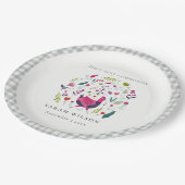 ブライトフォークファームフローラバーディファースト聖餐式 ペーパープレート (アングル)