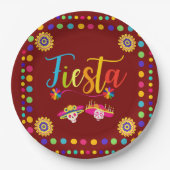 ブライトフカラフルィエスタおもしろい ペーパープレート (正面)