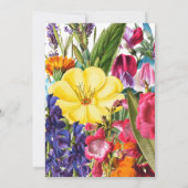 ブライトフカラフルラワーズサマー結婚式招待状 招待状 (裏面)