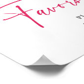 ブライトフラワーシトラススライスブライダルシャワーの好意 ポスター (角)