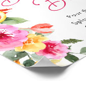 ブライトフラワーズフローラシトラスブライダルバブリーバー ポスター (角)