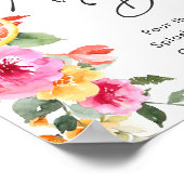 ブライトフラワーズフローラシトラスブライダルミモサバー ポスター (角)