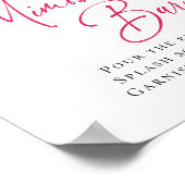 ブライトフラワーズフローラシトラスブライダルミモサバー ポスター (角)