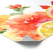 ブライトフラワーズフローラ柑橘系ブライダルブランチ歓迎 ポスター (角)