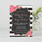 ブライトフラワーズベビーシャワー招待状 招待状 (スタンド正面)