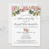 ブライトフラワーズボホフローラ退職パーティー写真 招待状 (正面)