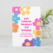 ブライトフラワーパワー誕生日 招待状 (スタンド正面)