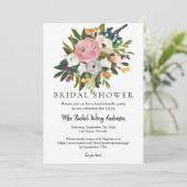 ブライトフラワーボホブーケ写真ブライダルシャワー 招待状 (スタンド正面)