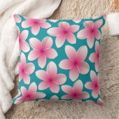 ブライトフランギパニ/プルメリア花 クッション (ブランケット)