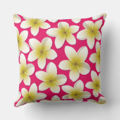 ブライトフランギパニ/プルメリア花 クッション (裏面)
