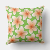 ブライトフランギパニ/プルメリア花 クッション (裏面)
