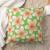 ブライトフランギパニ/プルメリア花 クッション (ブランケット)