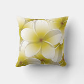 ブライトフランギパニ/プルメリア花 クッション (裏面)