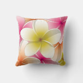 ブライトフランギパニ/プルメリア花 クッション (裏面)