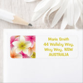 ブライトフランギパニ/プルメリア花 ラベル (インサイチュ)