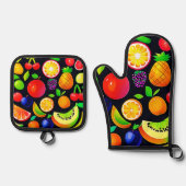 ブライトフルーツコレクション 鍋つかみ&鍋敷きセット (正面)