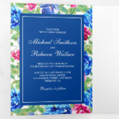 ブライトフローラガーデン結婚フォト 三つ折り招待状 (内部最初)