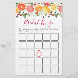 ブライトフローラシトラススライスブライダルシャワーゲーム