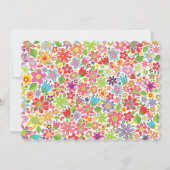 ブライトフローラファーストコミュニオンパーソナライズされた招待状 招待状 (裏面)