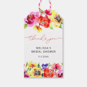 ブライトフローラブライダルシャワーありがとう ギフトタグ (正面)