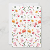 ブライトフローラブライダルシャワー招待状 | ガーデンスタイル 招待状 (裏面)