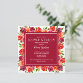 ブライトフローラブランチ&バブリーブライダルシャワー 招待状 (スタンド正面)