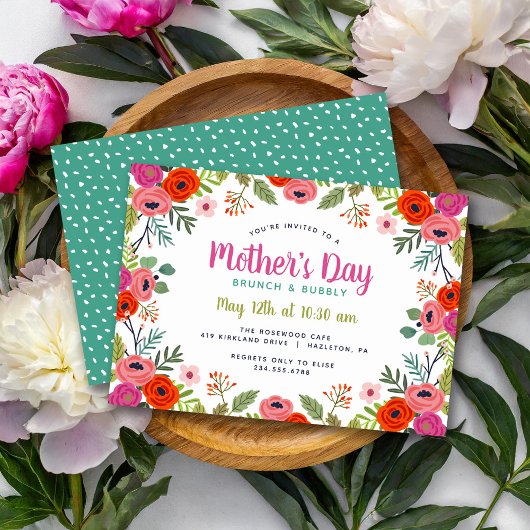 ブライトフローラマザーズデイブランチ 招待状