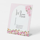 ブライトフローラミモサバーサインブライダルシャワー 台座サイン (正面)