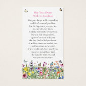 ブライトフローラメモリアル葬儀祈りの言葉カード (裏面)