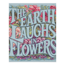 ブライトフローラモダンアートホームデコール ポスター