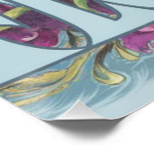 ブライトフローラモダンアートホームデコール ポスター (コーナー)