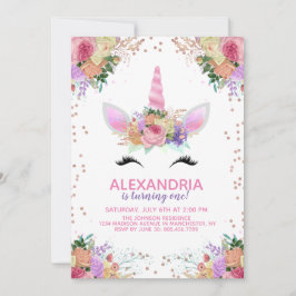 ブライトフローラユニコーン誕生日 招待状