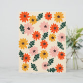 ブライトフローラルパターンスクラップブック紙 (スタンド正面)