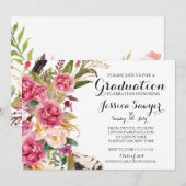 ブライトフローラ卒業パーティー招待状 招待状 (正面/裏面)