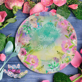 ブライトフローラ大量ブライダルシャワー ペーパープレート