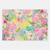 ブライトフローラ大量ブライダルシャワー ラッピングペーパーシート (正面)