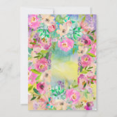 ブライトフローラ大量ブライダルシャワー 招待状 (裏面)