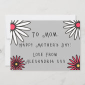 ブライトフローラ母の日 カード (裏面)