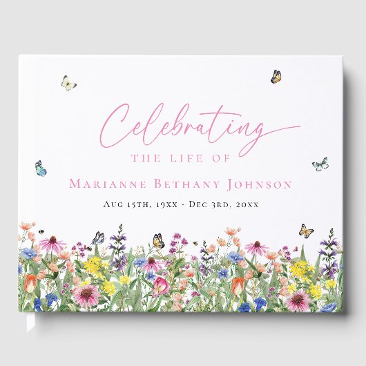 ブライトフローラ記念お祝いオブ・ライフ ゲストブック (正面)