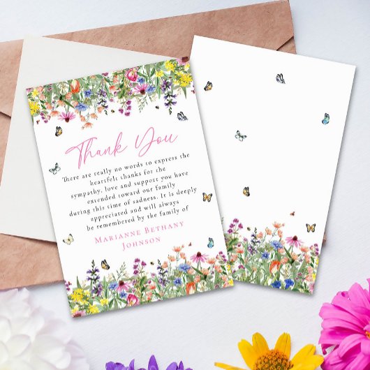 ブライトフローラ記念お祝いオブ・ライフ サンキューカード